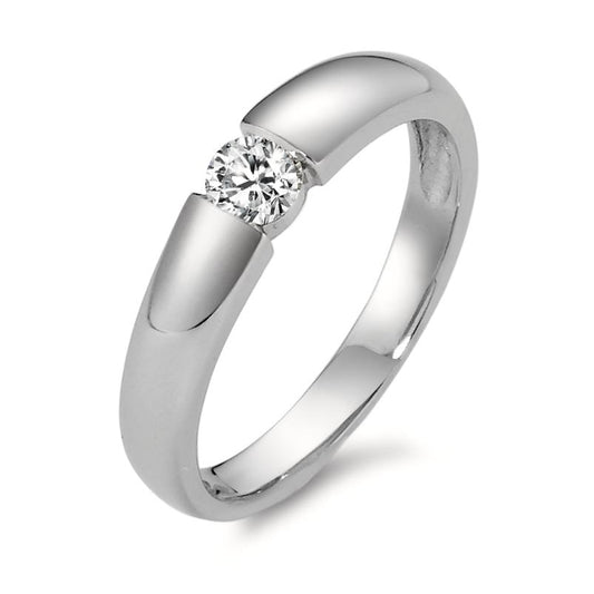 Bague solitaire Platine 950 Diamant 0.20 ct, vsi