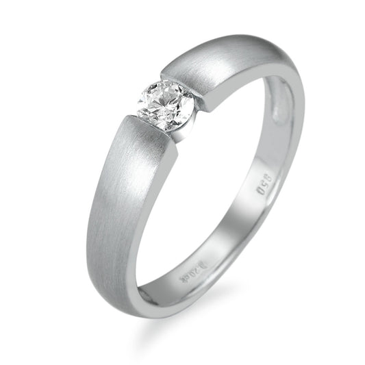 Solitär Ring 950 Palladium Diamant 0.20 ct, w-si