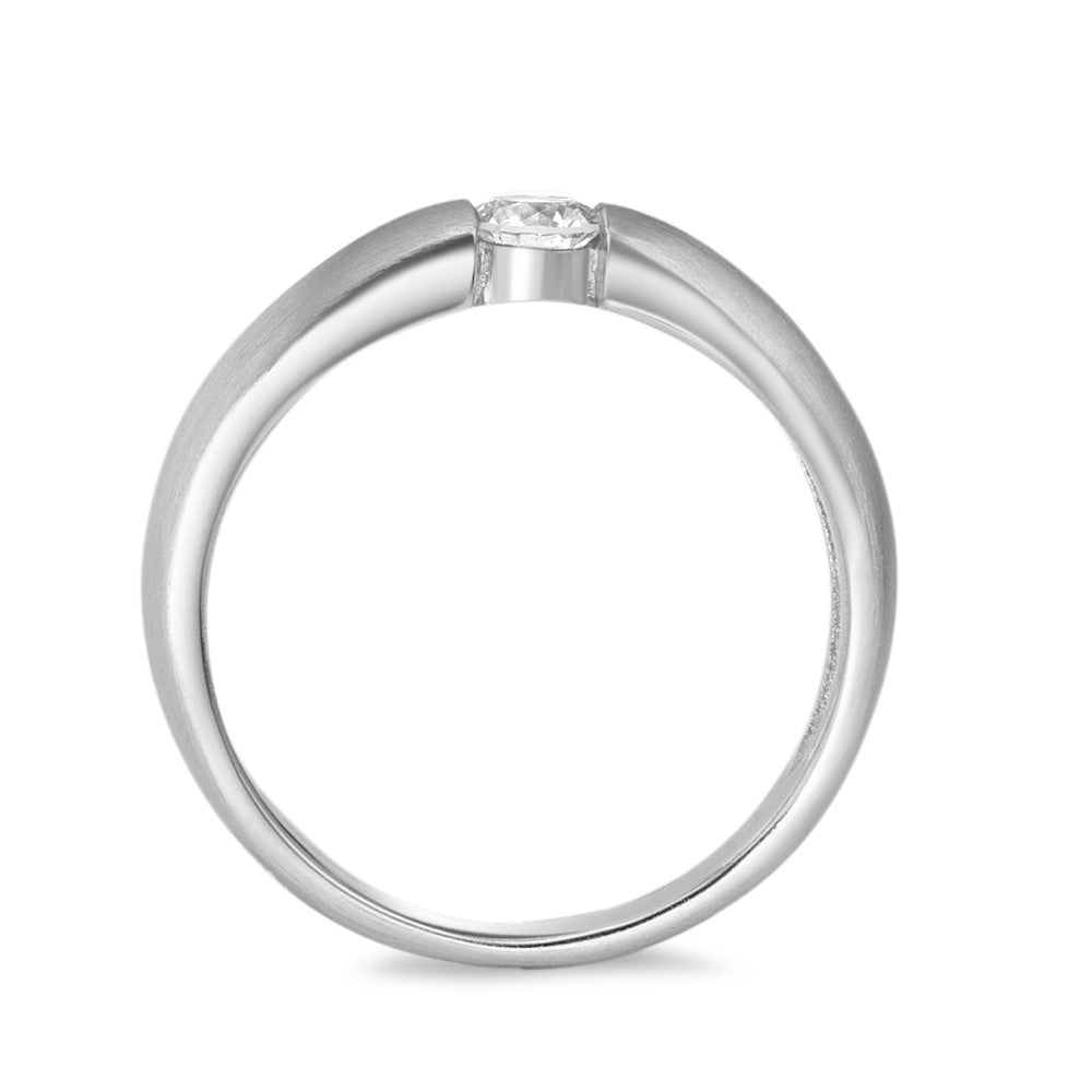 Bague solitaire Palladium 950 Diamant 0.20 ct, w-si