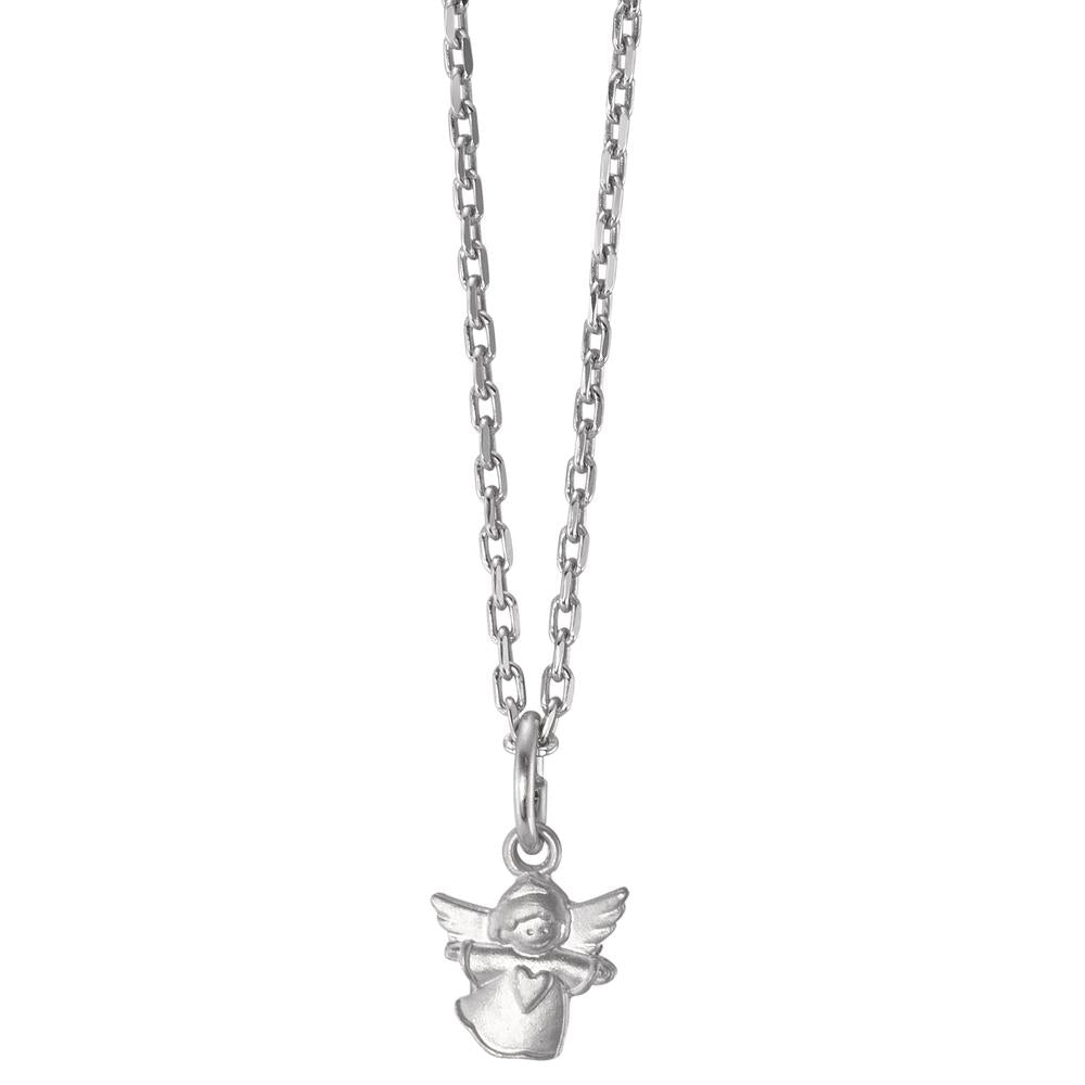 Chaînette avec pendentif Argent Rhodié Ange gardien 36-38 cm