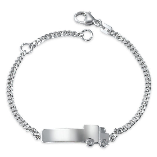 Bracciale con incisione Argento rodiato 12-14 cm