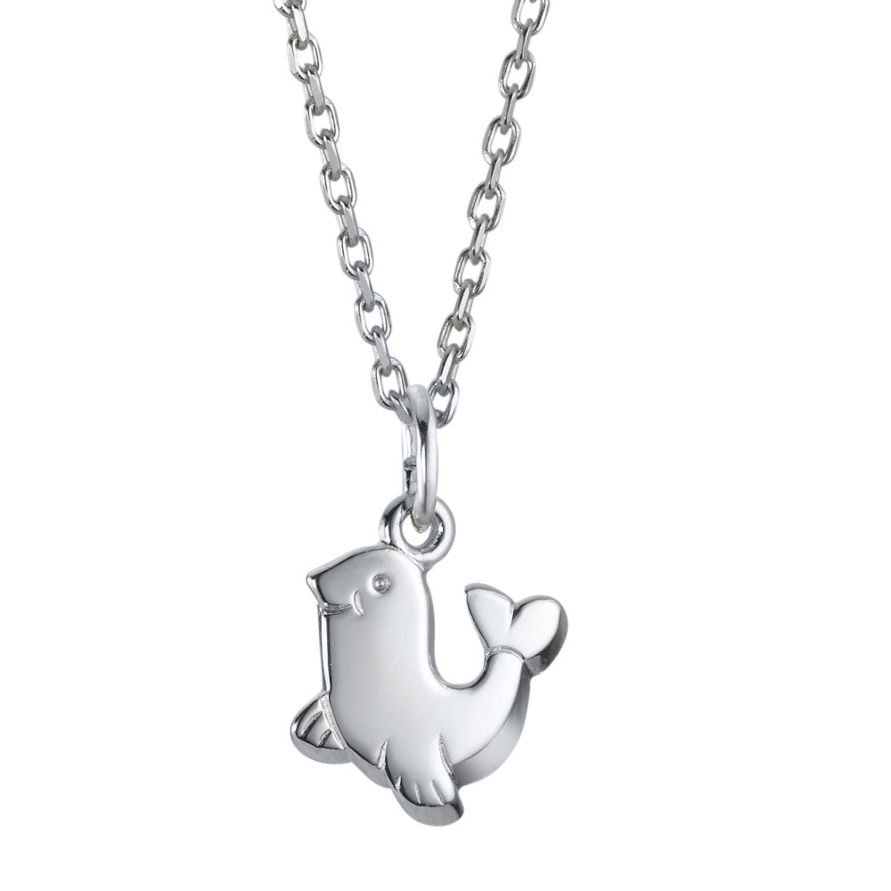 Chaînette avec pendentif Argent Rhodié 36-38 cm