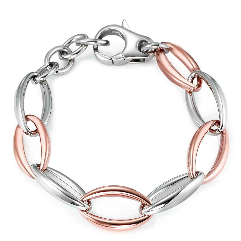 Bracciale Acciaio inossidabile rosa rivestimento IP 19-22 cm