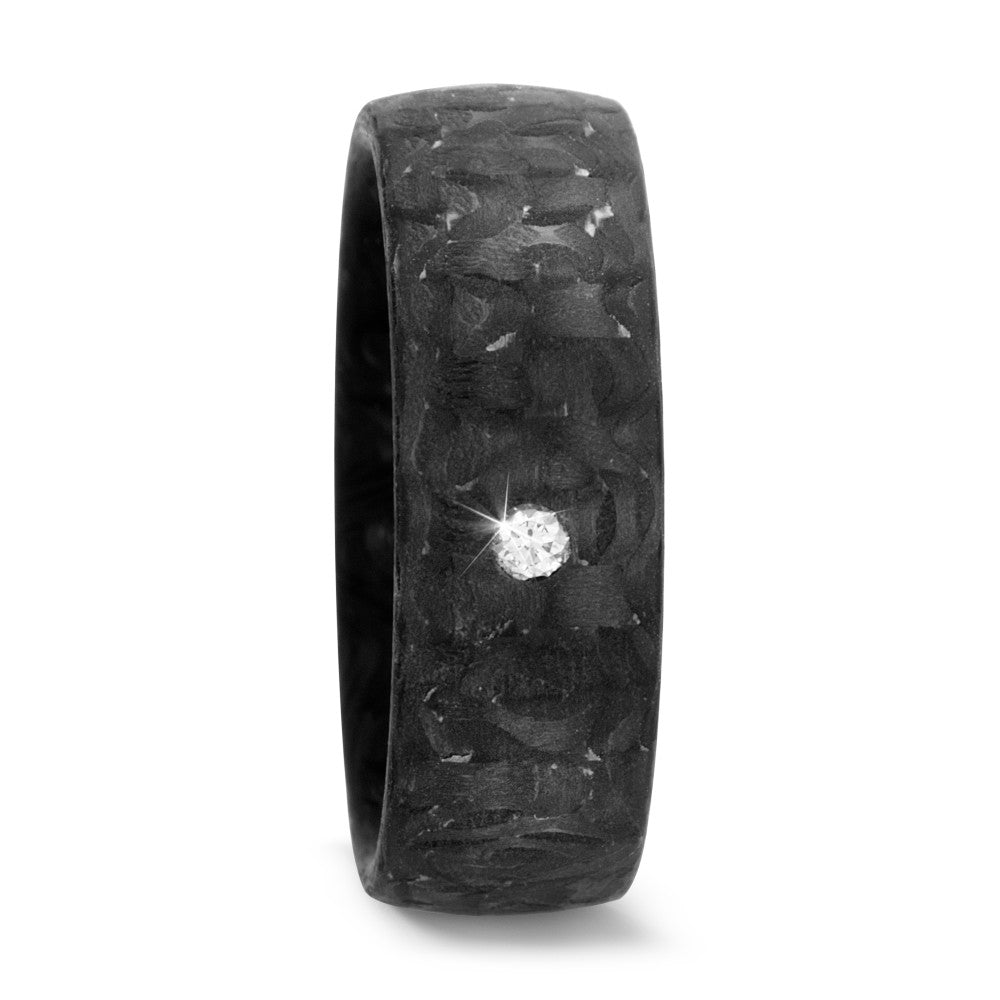 Partnerring Carbon Diamant 0.03 ct, w-si