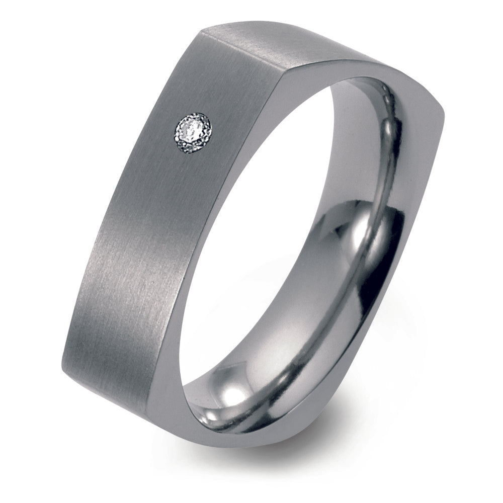 Partnerring Titan Diamant 0.03 ct, w-si