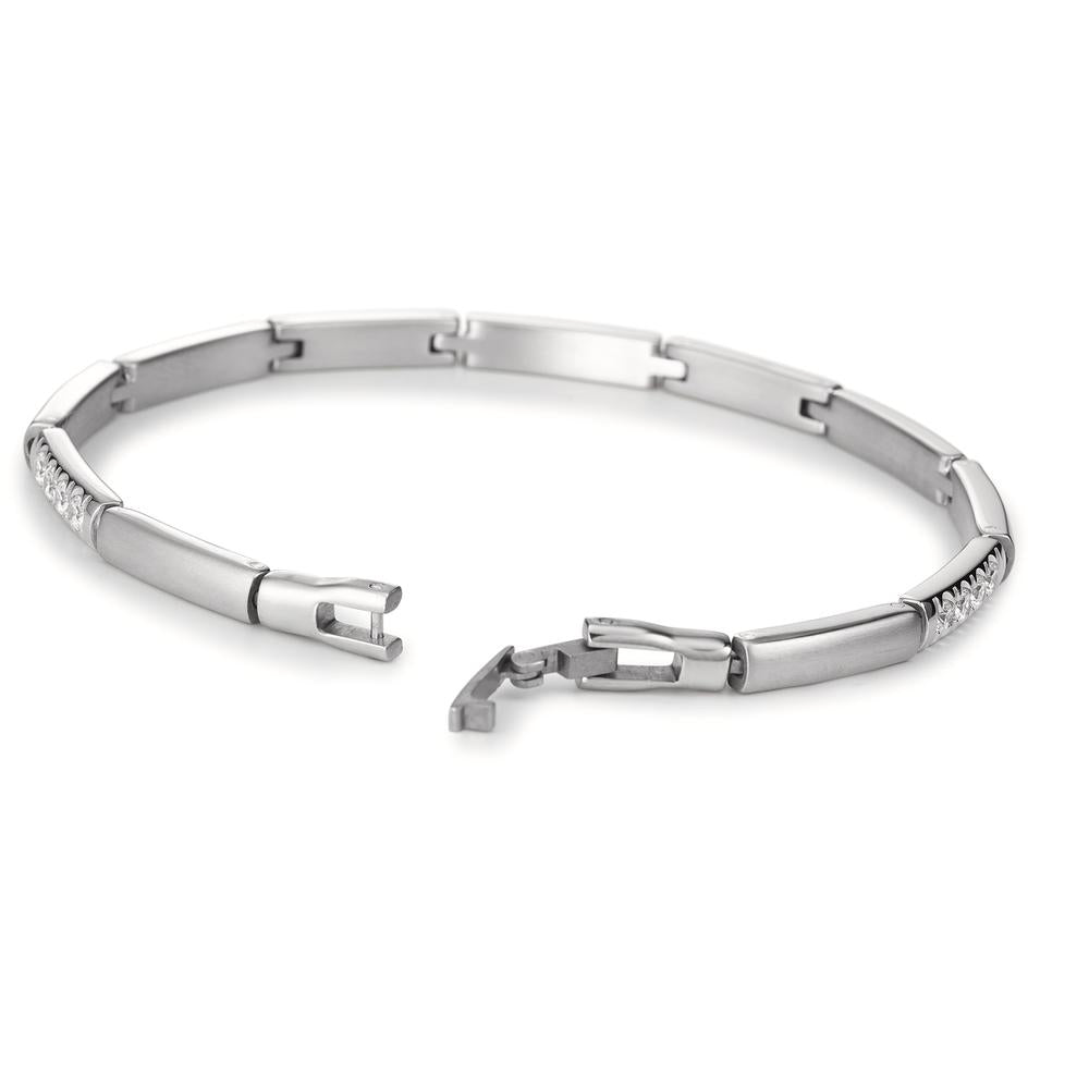 Bracelet Acier inoxydable Zircone 19 cm