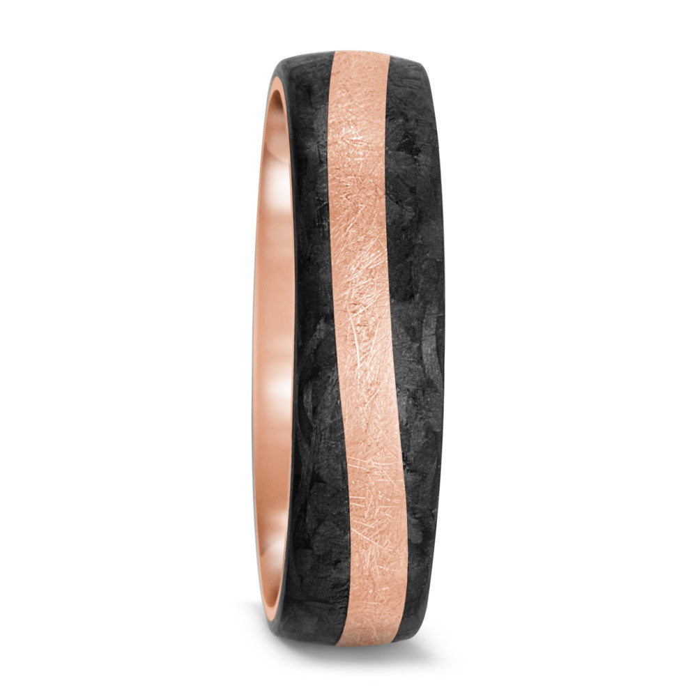 Partnerring 585/14 K Rosegold, Carbon