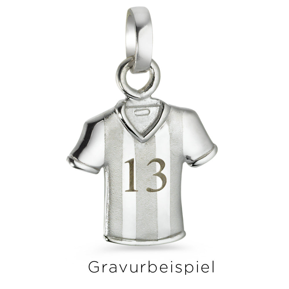 Pendentif Argent Rhodié Football