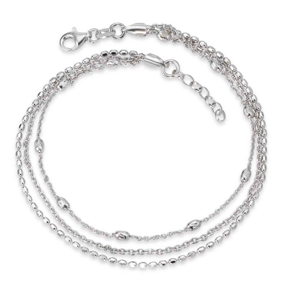 Chaînette de cheville Argent Rhodié 23-25 cm