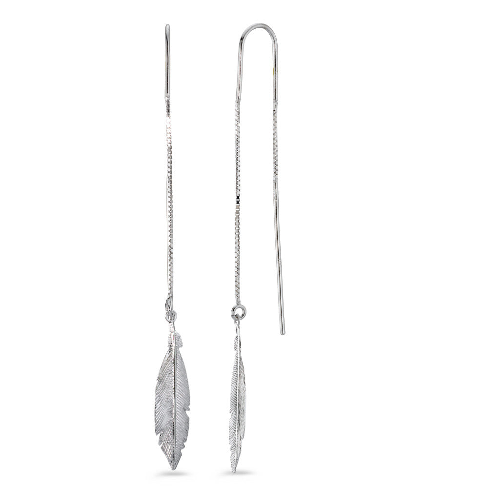 Boucles d'oreilles pendantes Argent Rhodié