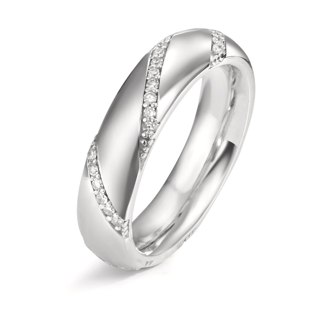 Bague Or blanc 18K Diamant 0.23 ct