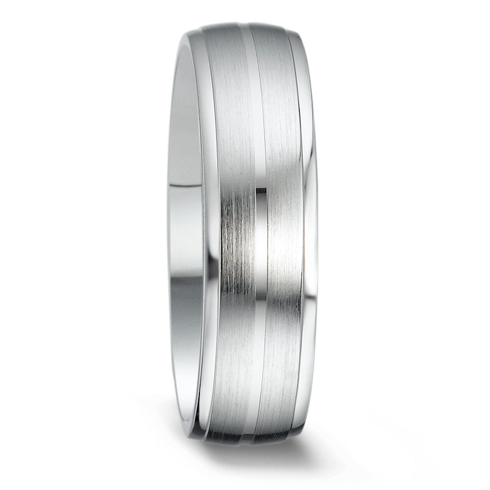 Partnerring Silber rhodiniert