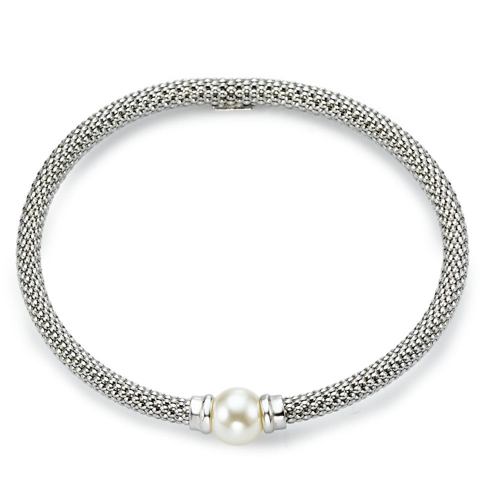 Bracelet Argent Rhodié 19.5 cm Ø4 mm