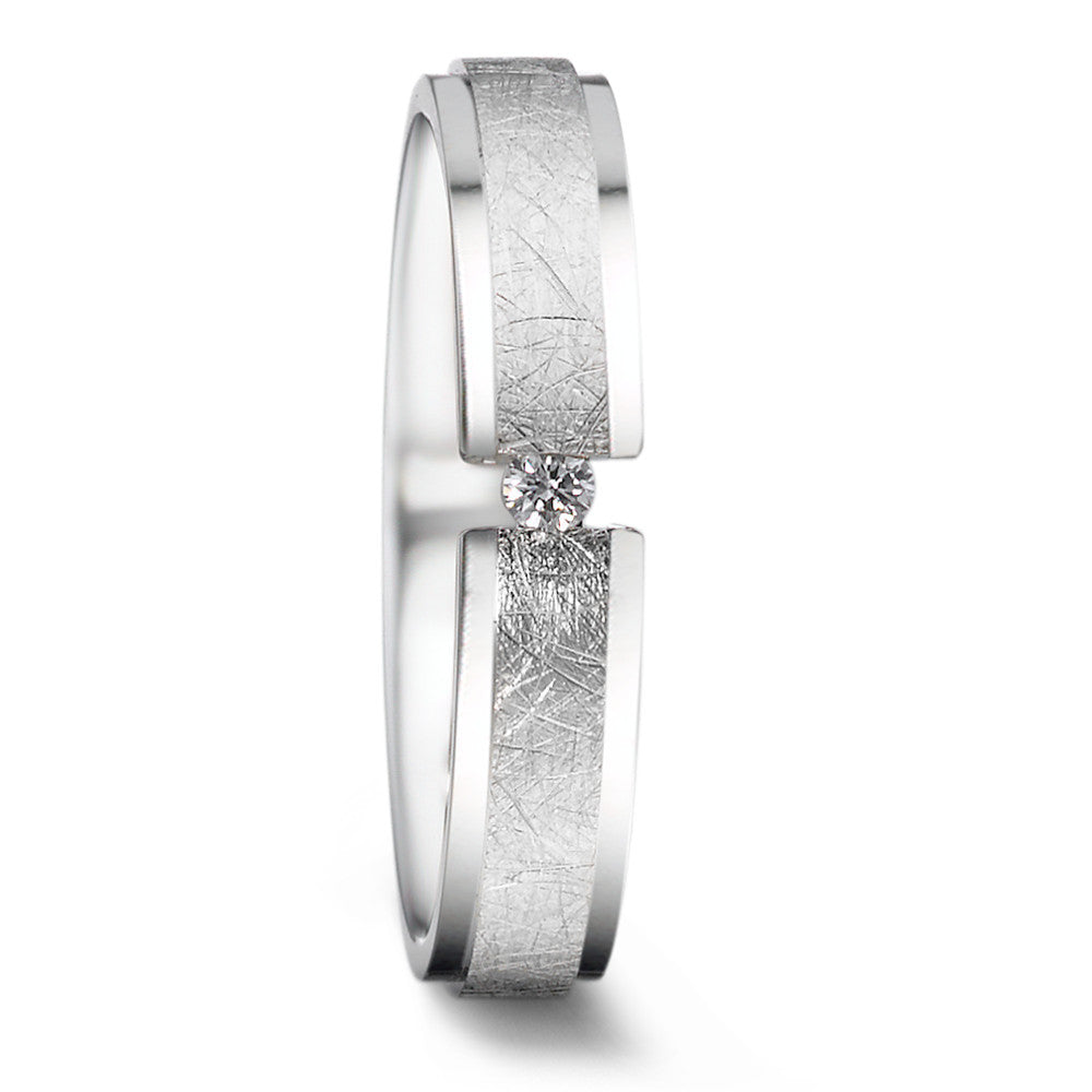 Alliance Or blanc 18K Diamant 0.03 ct, tw-si