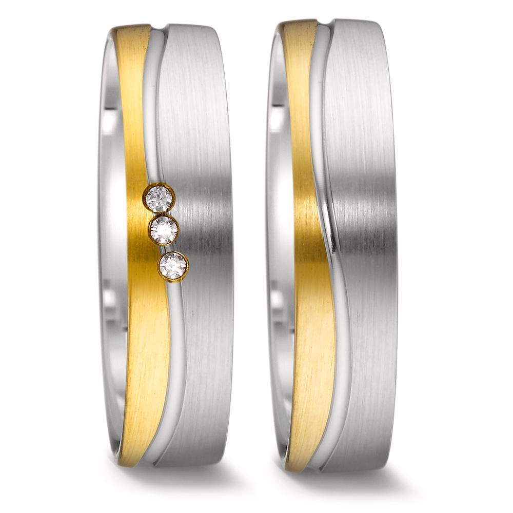 Alliance Or blanc 18K, Or jaune 18K