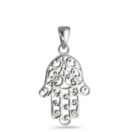 Pendentif Argent Rhodié Fatima