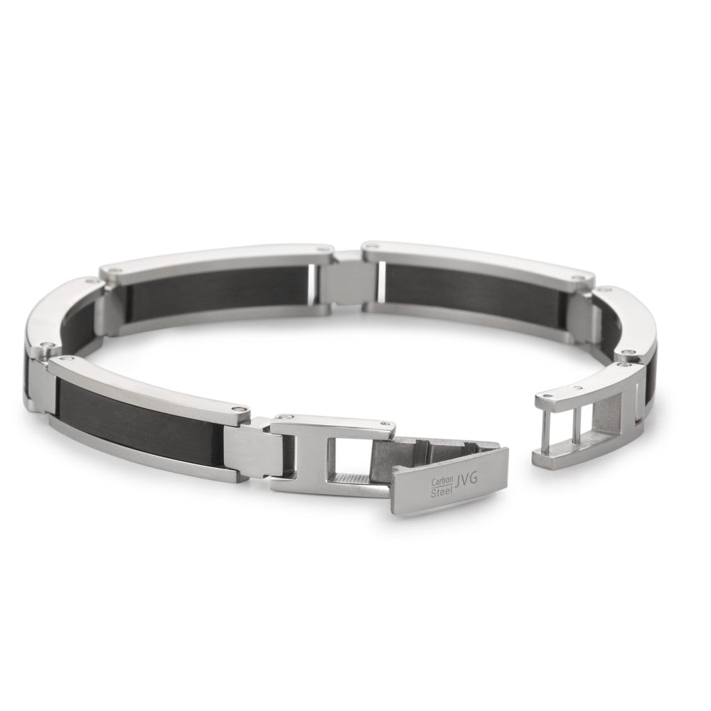 Bracciale Acciaio inossidabile, Carbonio 20-20.5 cm