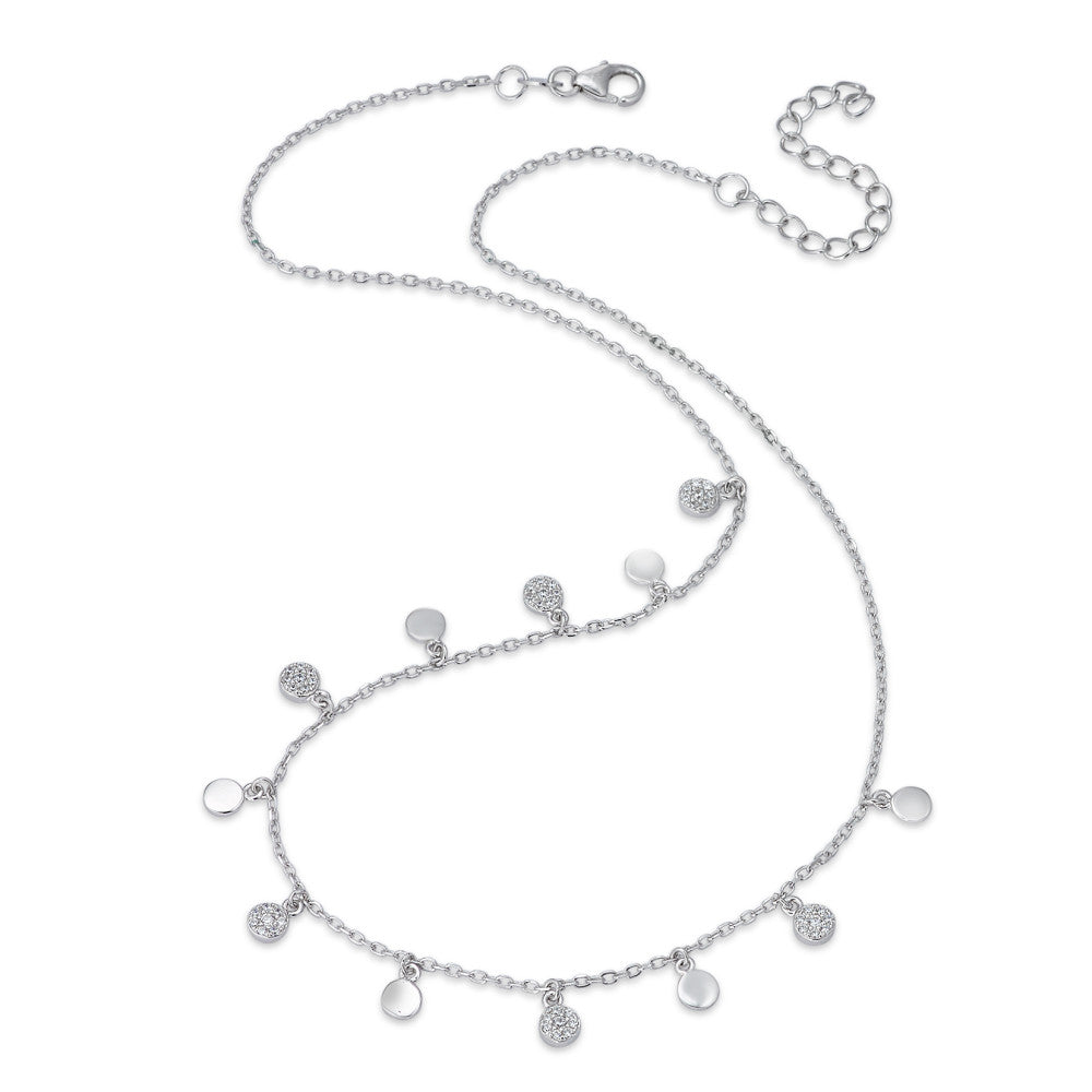 Collier Argent Zircone Rhodié 40-45 cm Ø4 mm