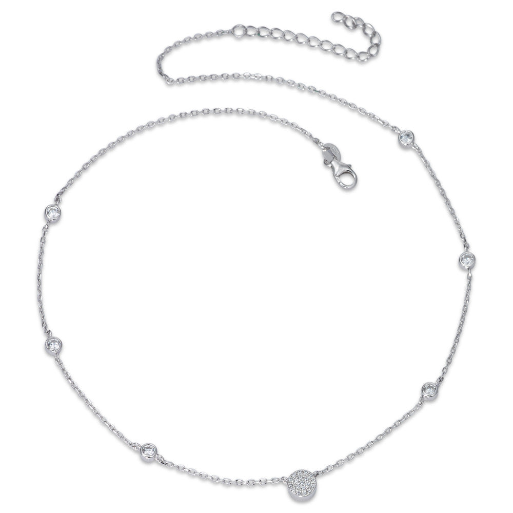 Collier Argent Zircone Rhodié 40-45 cm