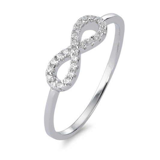 Bague Argent Zircone Rhodié Infini