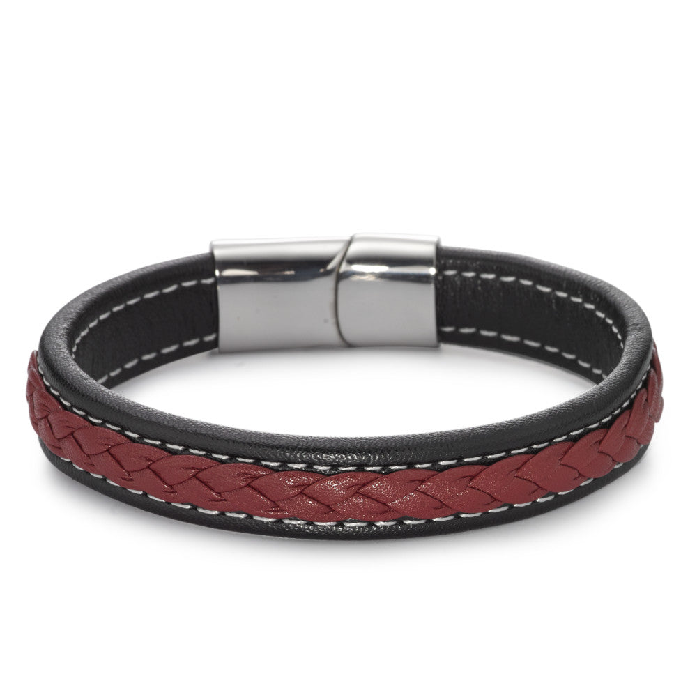 Bracciale Acciaio inossidabile, Pelle 20 cm