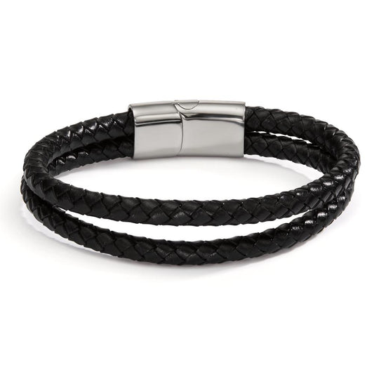 Bracelet Acier inoxydable, Cuir 21 cm