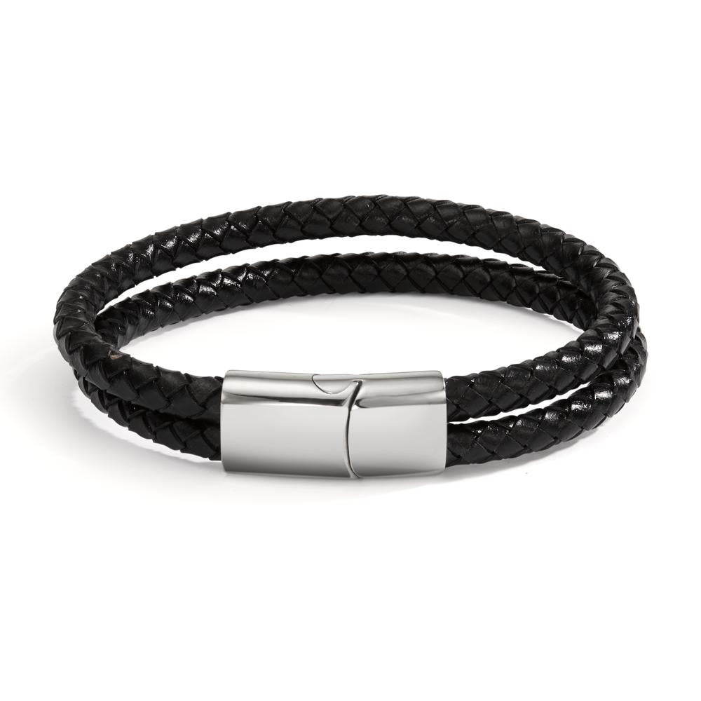 Bracelet Acier inoxydable, Cuir 21 cm