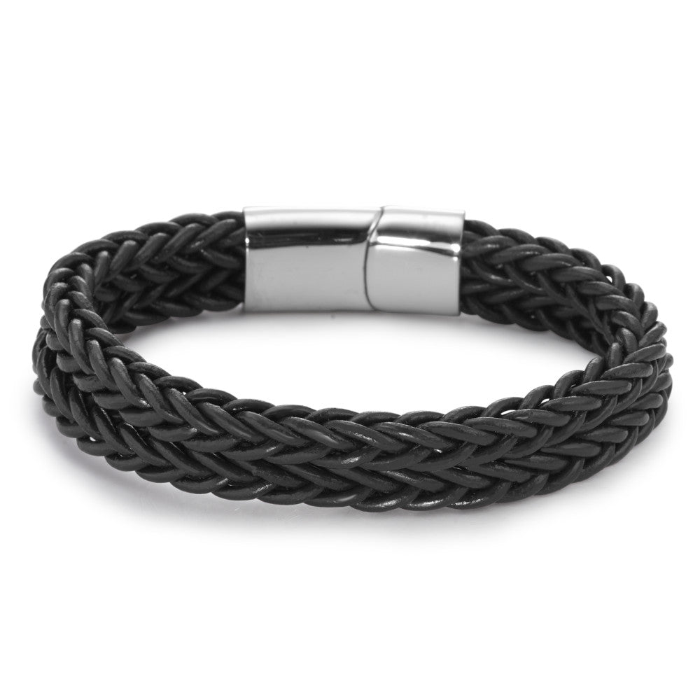 Bracelet Acier inoxydable, Cuir 22 cm