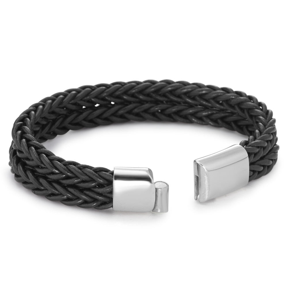 Bracciale Acciaio inossidabile, Pelle 22 cm