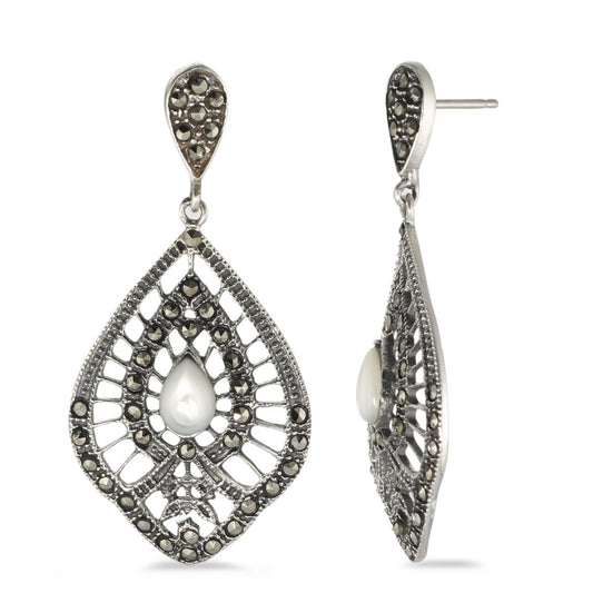 Orecchini Argento Marcasite