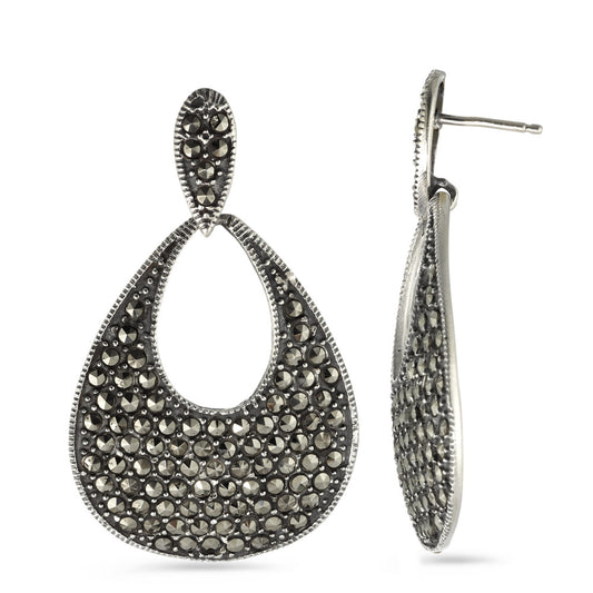 Orecchini Argento Marcasite