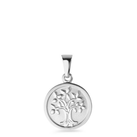 Pendentif Argent Rhodié Arbre de la vie Ø12 mm