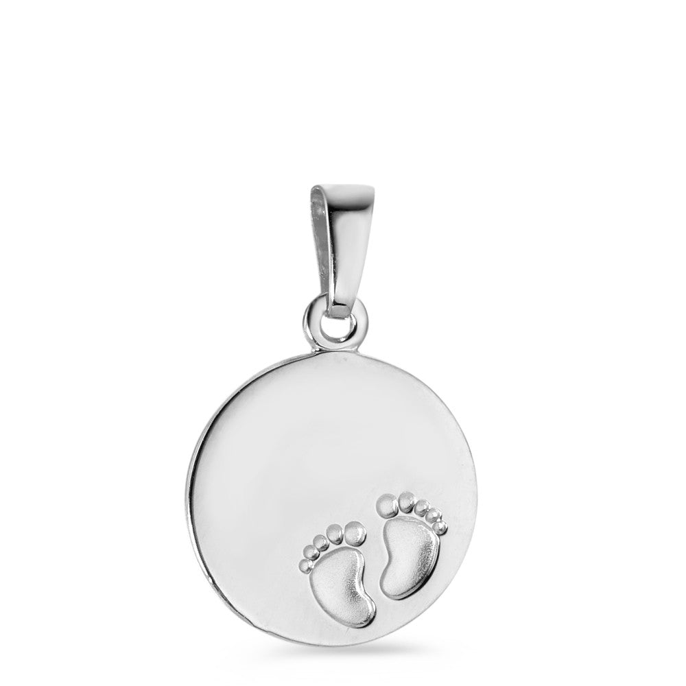 Pendentif Argent Rhodié Pieds Ø12 mm