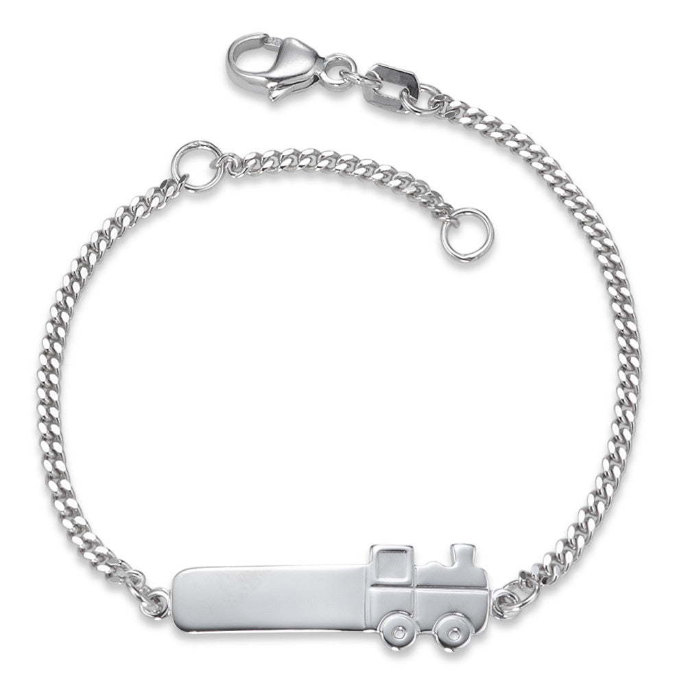 Bracciale con incisione Argento rodiato 12-14 cm