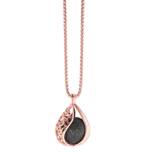 Chaînette avec pendentif Acier inoxydable rosé PVD 80 cm