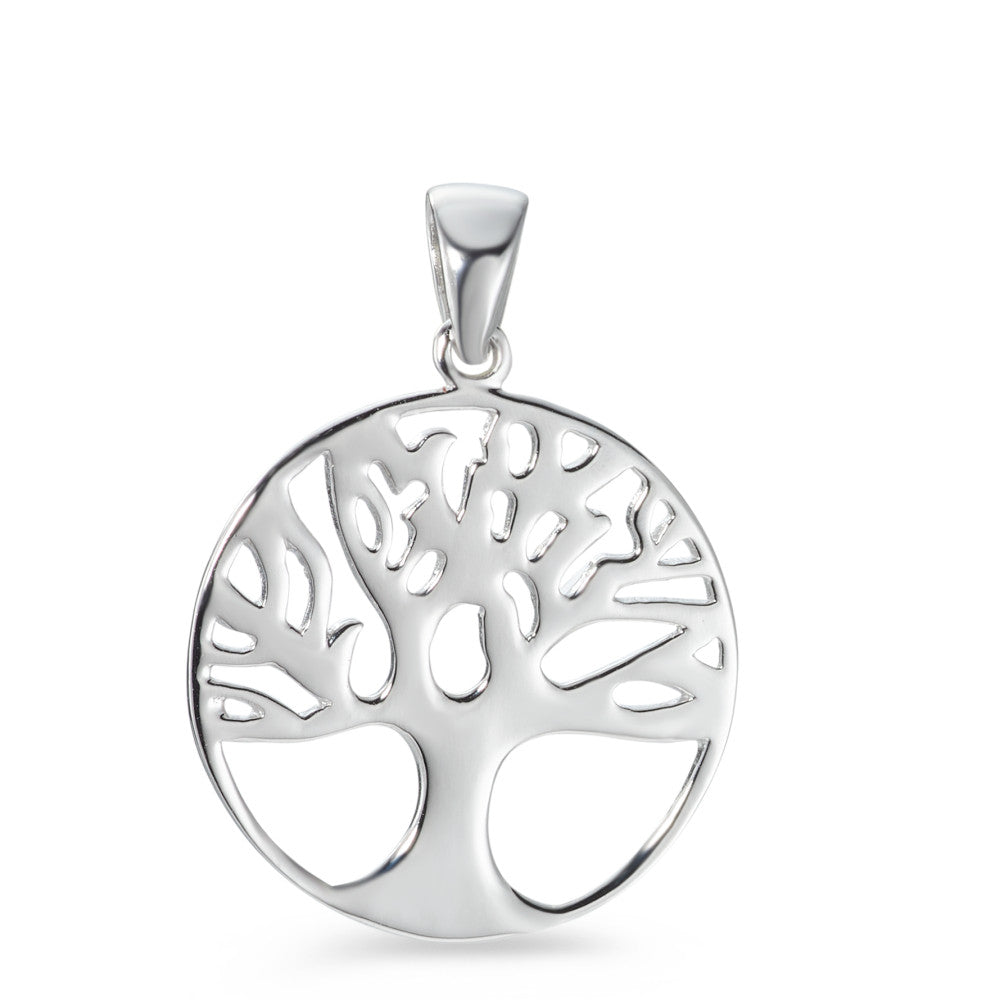 Pendentif Argent Rhodié Arbre de la vie Ø20 mm