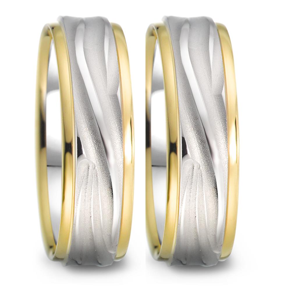 Alliance Or blanc 18K, Or jaune 18K