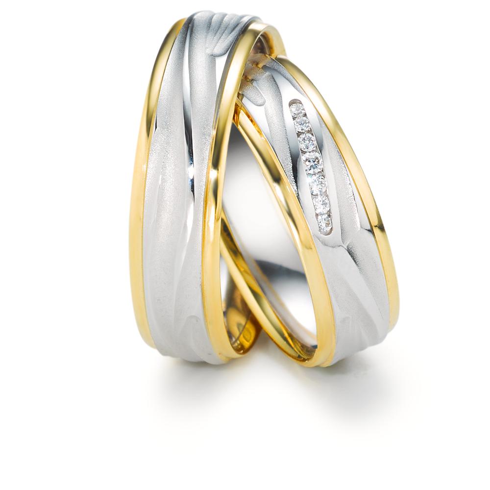 Alliance Or blanc 18K, Or jaune 18K