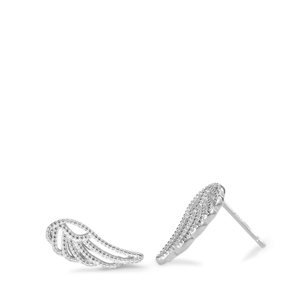 Clous d'oreilles Argent Rhodié Aile