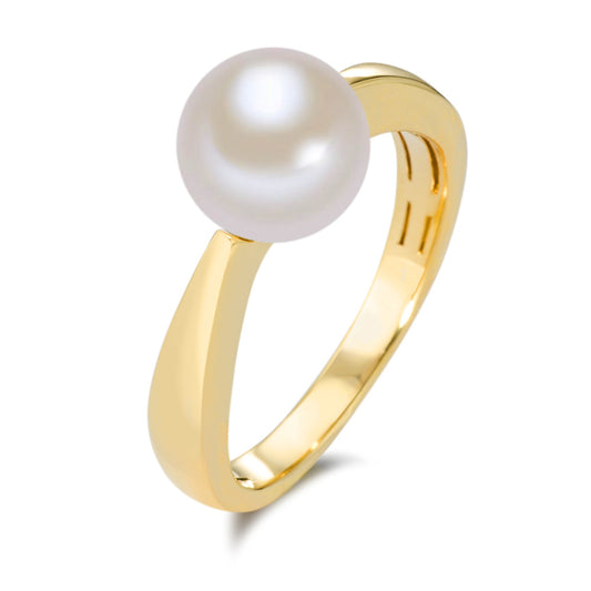 Bague Or jaune 18K perle d'eau douce