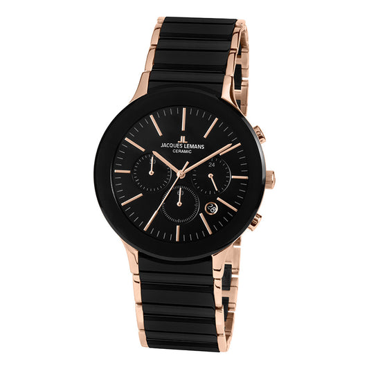 Montre Acier inoxydable, Céramique rosé PVD Ø42 mm