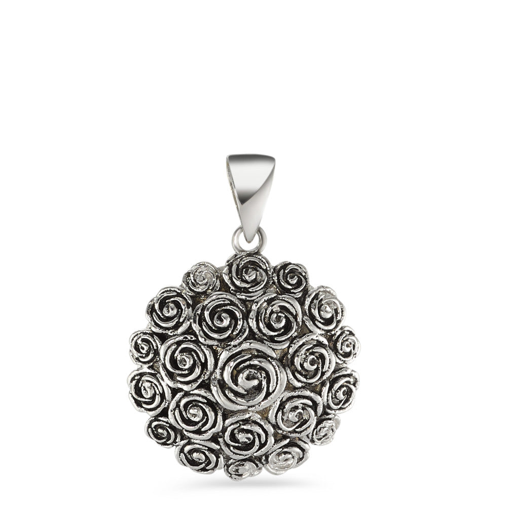 Pendentif Argent Patinée Ø20 mm