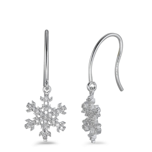 Orecchini Argento Zirconia Fiocco di neve