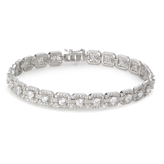 Bracciale Argento Zirconia rodiato 18.5 cm