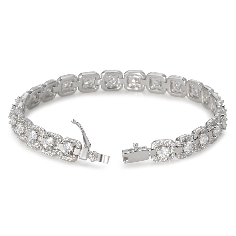 Bracelet Argent Zircone Rhodié 18.5 cm