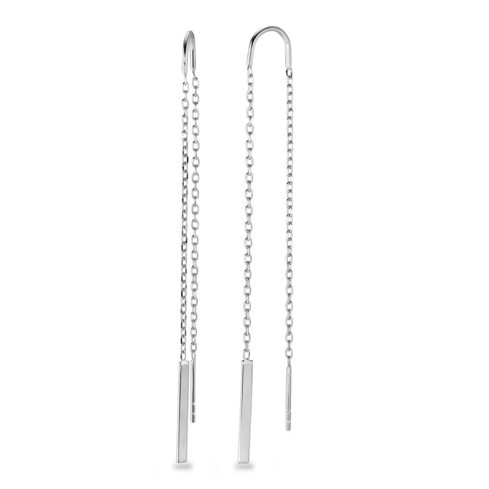 Boucles d'oreilles pendantes Argent Rhodié