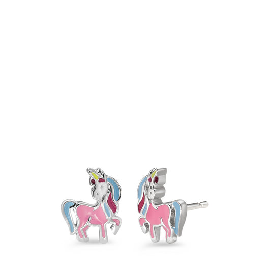 Clous d'oreilles Argent Rhodié Licorne