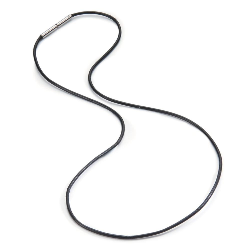 Collier Cuir, Acier inoxydable 38 cm Ø1 mm