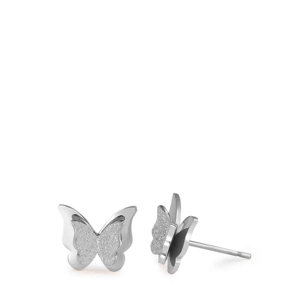 Clous d'oreilles Acier inoxydable Papillon Ø10 mm