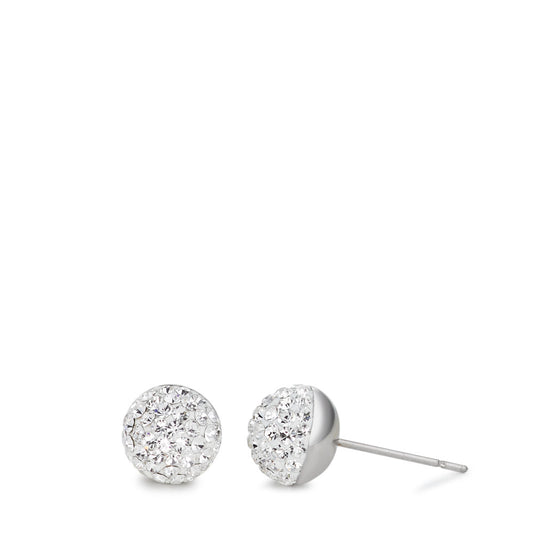 Clous d'oreilles Acier inoxydable Cristal